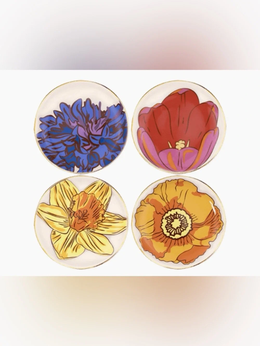 Vera Bradley Floral Ceramic Coaster Set of 4 - Picture 13 of 17